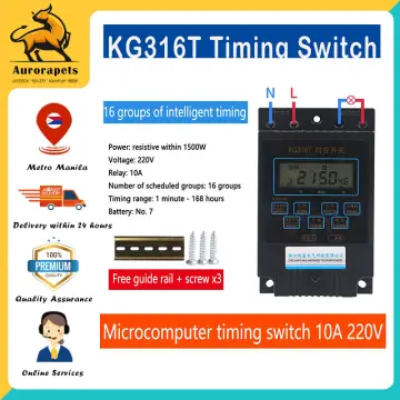 Smart Automatic Timing Microcomputer Switch Stainless Steel