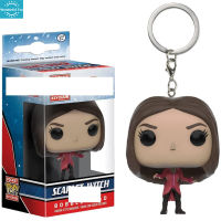 WT【Fast Delivery】Funko Pop Scarlet Witch Doll Keychain Marvel Figure Model Key Chain Doll Pendant For Fans Kids1【cod】