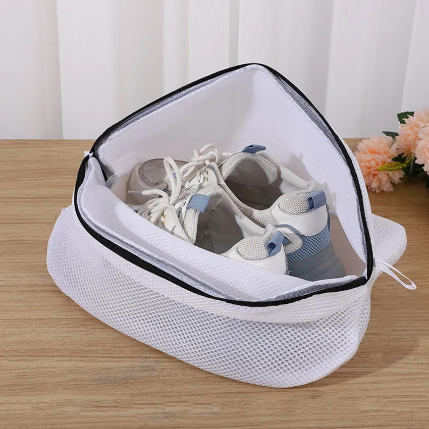 1 Pcs Mesh Laundry Bag for Trainers/Shoes Boot with Zips for