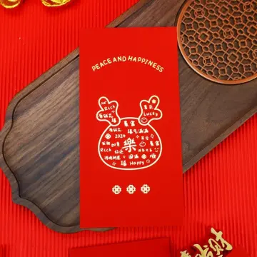 6Pcs Chinese Red Envelope Year of the Dragon Lucky Money Envelopes 202