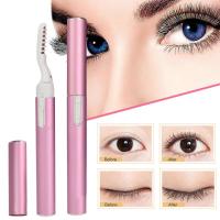 Portable Electric Perm Heated Eyelash Curler Long Lasting Eye lash Curler Makeup Curling Kit For Women eye Cosmetic Dropshipping