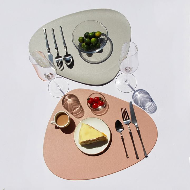 pu-placemats-for-table-waterproof-non-slip-insulation-leather-place-mats-nordic-style-christmas-multiple-colors-easy-to-clean