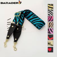 BAMADER Canvas Bag Strap Zebra Pattern Bag Straps Handbag Belt Replacement Shoulder Strap Bag Part Accessories Adjustable Belts