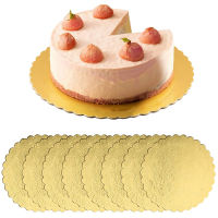 3Pcs Cake Board Round Disposable Dessert Tray Gold Cake Base Cardboard For Wedding Birthday Party Kitchen Accessories