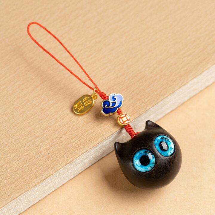 kawaii-home-room-car-decor-accessories-sculptures-figurines-cute-ebony-cat-pendant-decoration-key-charm-ornaments-free-shipping