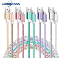 [Apple MFi Certified] ที่ชาร์จ iPhone-5Pack 3/3/6/6/10 FT iPhone Fast Charging Cord iPhone Lightning Cable Nylon Braided Long USB Cord Compatible With iPhone 13 Pro/ 14/13/12/11/XS MAX/XR/8/7/6S/iPad