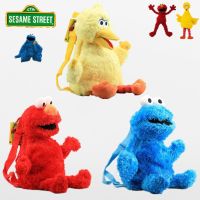 Sesame Street กระเป๋าเป้สะพายหลัง กระเป๋านักเรียน ลายตุ๊กตา Elmo Cookie Monster Big Bird ของเล่นสําหรับเด็ก yie