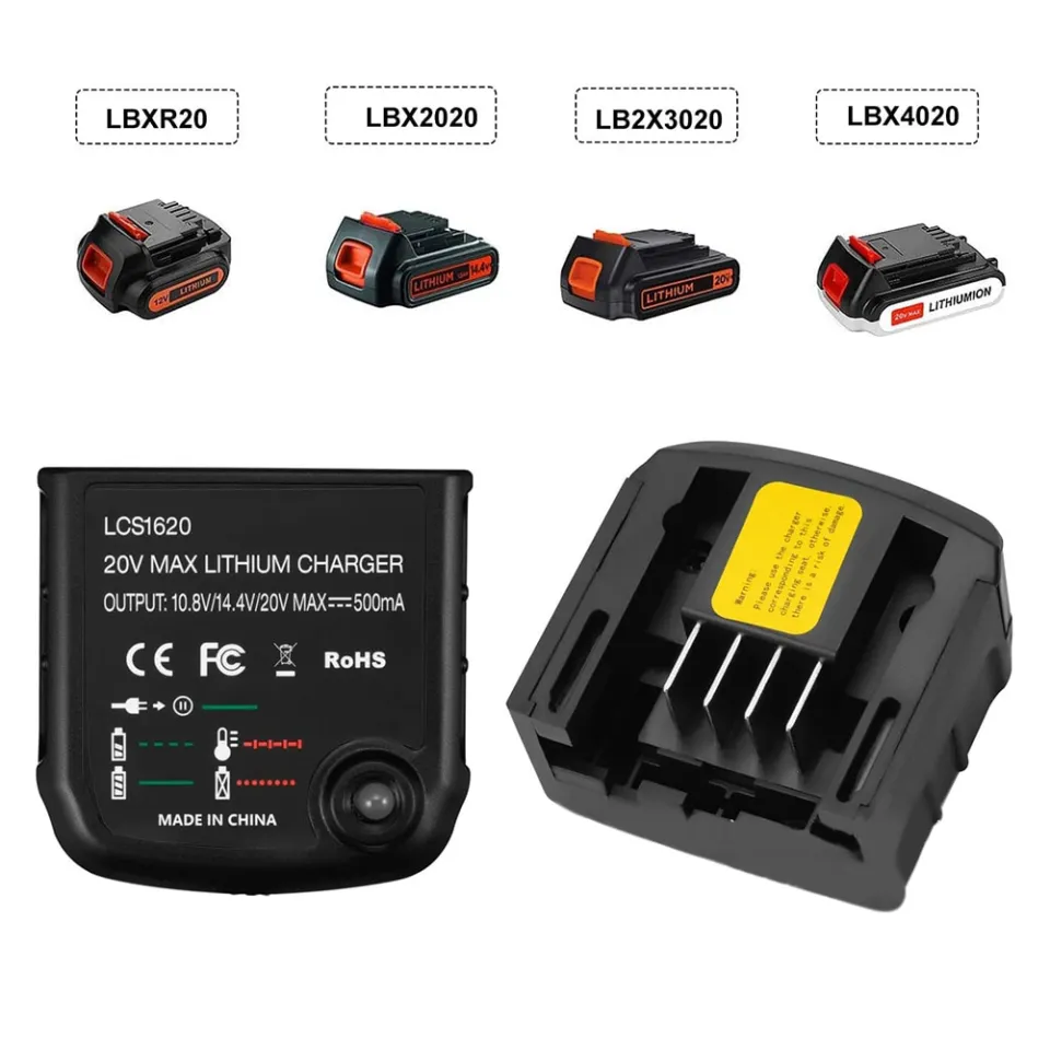 New Replacement Lithium Battery Charger for Black and Decker PORTER CABLE  Stanley Lithium Battery Charger 2A 10.8-20V 100-240V