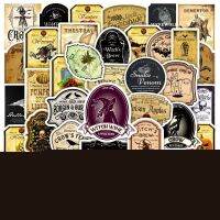 10/30/50PCS Retro Skull Poison Pharmacist Witch Sticker Label DIY Water Bottle Laptop Refrigerator Luggage Car Sticker Kid Toy