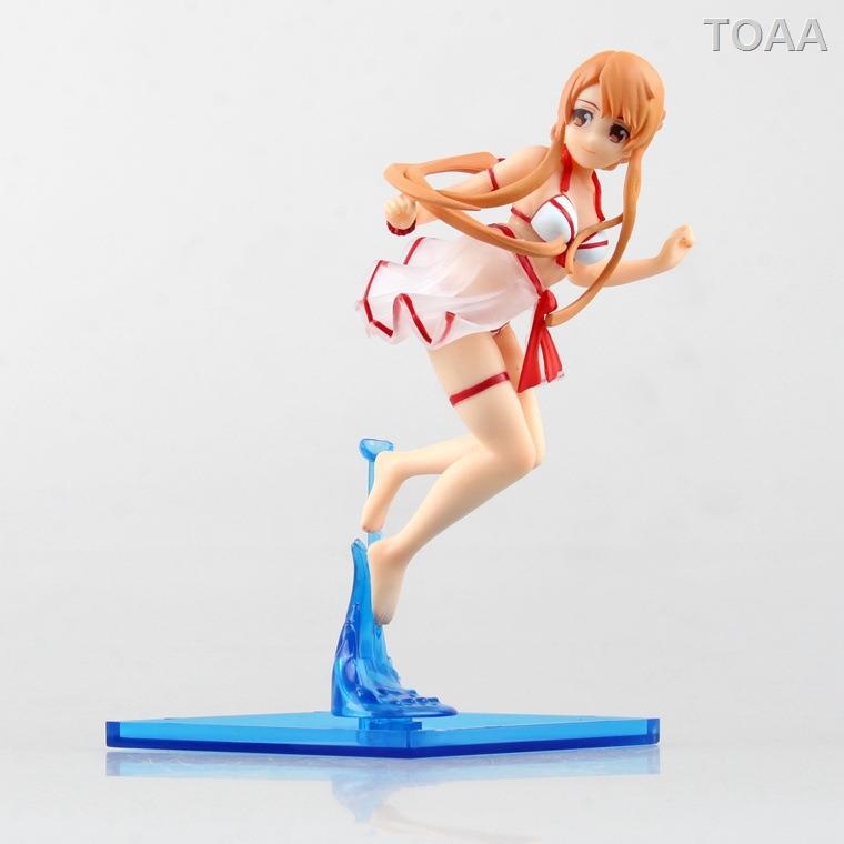 New Sword Art Online Swimsuit Yuuki Asuna Figure SAO Girl Collection Toy No Box 