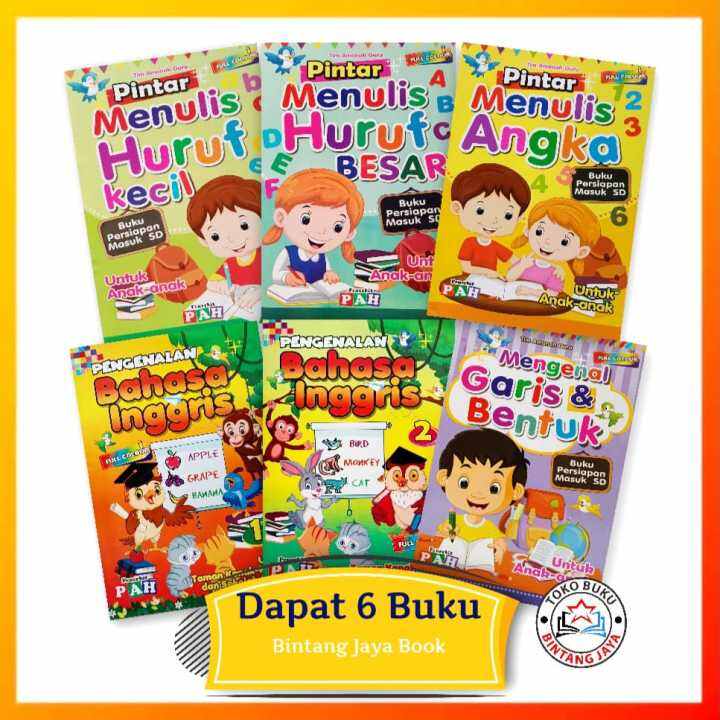 Buku Paket Anak TK Komplit : Belajar Menulis Huruf Besar Kecil ...