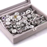 10Pcs/Lot Mix Aromatherapy 18mm Snap Buttons Perfume Locket Stainless Steel Essential Oil Diffuser Snap Button Bracelet Jewelry