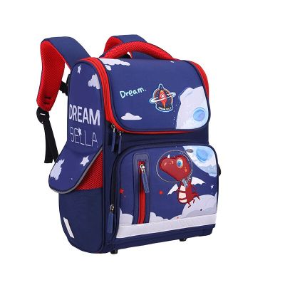 Boys Cartoon Dinosaur School Bag Orthopedic Folding Kids School Backpack New Design Bule Children School Bag mochila escolar