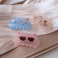 Cute Cat Animal Acrylic Crab Hair Clip Shark Hair Claw for Women Girls Personality Barrettes Hairpin Hair Clip Hair AccessoriesTH