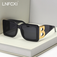 Lnfcccnew Fashion Oversized The Letter B แว่นตากันแดดเทรนด์หรูหราวินเทจผู้ชายผู้หญิงแว่นตากันแดดสี่เหลี่ยมผืนผ้า Gafas De Sol FXI HG