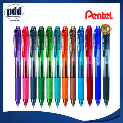 12 ด้าม Pentel Energel-X ปากกาหมึกเจล เพนเทล เอ็นเนอร์เจล-เอ็กซ์ หัวเข็ม 0.5 มม. แบบกด – 12 ct Pentel Energel-X Gel Pen 0.5 mm.