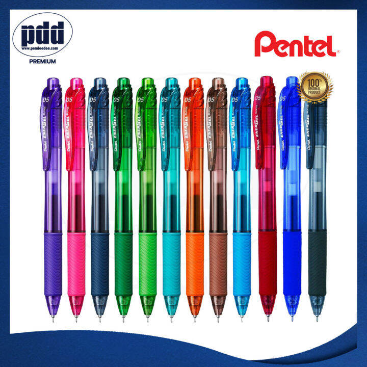 12-ด้าม-pentel-energel-x-ปากกาหมึกเจล-เพนเทล-เอ็นเนอร์เจล-เอ็กซ์-หัวเข็ม-0-5-มม-แบบกด-12-ct-pentel-energel-x-gel-pen-0-5-mm