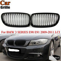 Glossy Black รถด้านหน้าไตเปลี่ยน Grille Grill สำหรับ BMW 3 Series E90 E91ซีดาน2009 2010 2011 Racing Grill Hood Eyelids