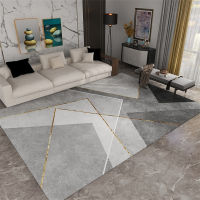 Light Luxury Geometric Living Room Sofa Car Crystal Velvet Bedroom Bedside Rug Floor Decoration Anti-slip Absorbent Bath Mat