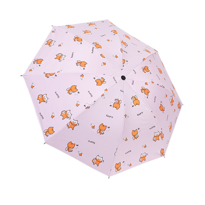 ส่งจากกรุงเทพ-ร่มร่มพับแบบพกพา-ร่มร่มกันแดดร่มกันแดดป้องกันรังสียูวีร่มกันแดดใช้คู่สำหรับแดดและฝนร่มกันแดดการ์ตูน