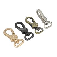 2pcs Metal Flower Swivel Eye Snap Hook Spring Gate Trigger Clasps Clips for Leather Craft Belt Strap Webbing Keychain Hooks Belts