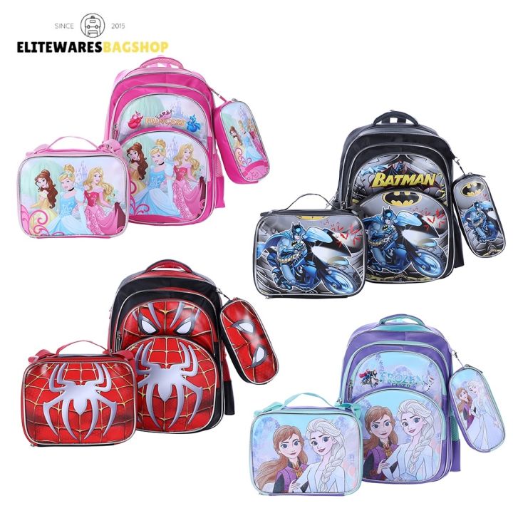 COD 15 Boy and Girl Kids 3in1 Backpack School Bag Cartoon Character