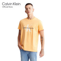 CALVIN KLEIN เสื้อยืดผู้ชาย ทรง Regular  รุ่น J320770 SFX - สีส้ม