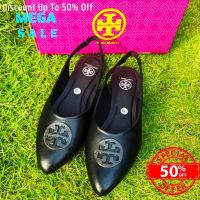 Tory Burch - รองเท้าส้นเตี้ย รองเท้าผู้หญิง Tory Burch KW Black Series Slip-On, Mules &amp; Mary Janes SK-096