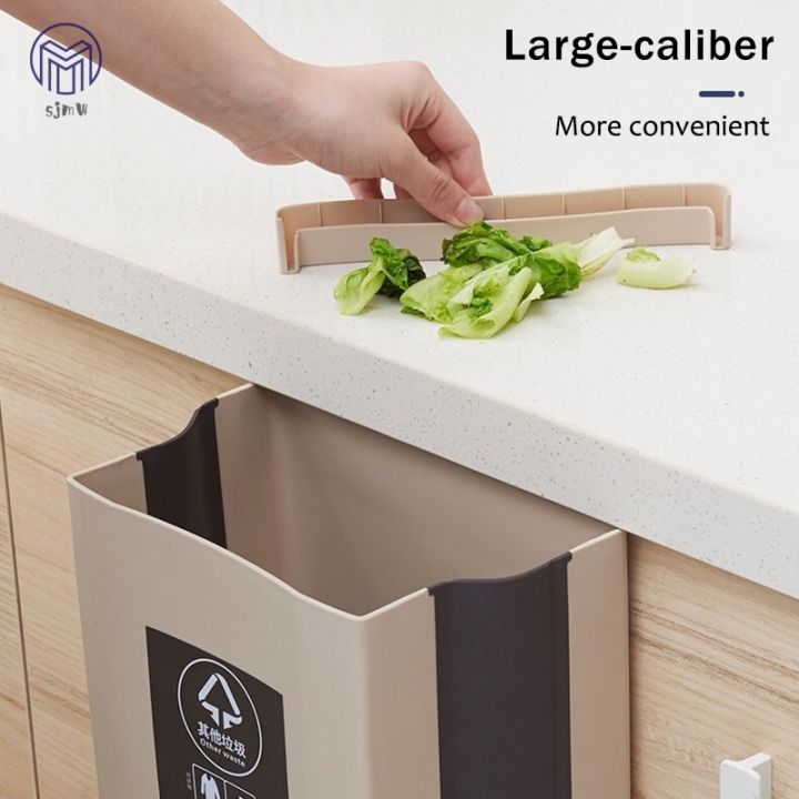 ซอง-ถังขยะสำหรับครัวถังขยะการพับแบบยึดผนังสำหรับห้องน้ำ
