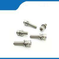 【cw】 shipping 10pcs 6mm M3x6mm 304 Inner Hexagon Socket Lock Washer Sems Assembly combination Screw