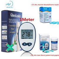 【2023】 fzuyoe JONSON HALL Bloedglucosemeter &amp; 25 Stks Indivivoor Versatici Test Gezondheid Glucometer Sugar