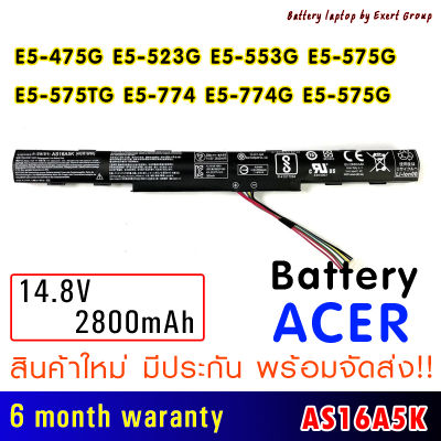 ORIGINAL BATTERY แบตเตอรี่ AS16A5K ACER Aspire E15 E5-475G E5-523G E5-553G E5-575G E5-774G E5-575 E5-575 E5-575G E5-575G-57D4 E5-575G-53VG 52RJ 54Y2 E5-575T E5-575TG E5-774 E5-774G E5-575G