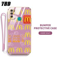 YBD เคสโทรศัพท์ออกแบบของแมคโดนัลด์สำหรับอินฟินิตี้9ขวบ Infinix Hot 9 Play X680 X680B X680C X655 X655B X655C ป้องกันเลนส์สุดหรูชุบ6D ซิลิโคนนิ่ม