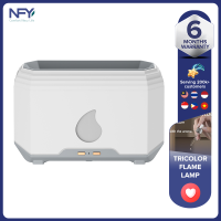 เครื่องทำความชื้น Flame จำลองเครื่องอโรมาเทอราพีไฟกลางคืนล้อมรอบหลากสีสำหรับห้องนอนในบ้านความจุสูง (สุ่มเลือกน้ำมันหอมระเหย * 1)