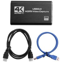 Audio Video Capture Card  4K USB 3.0 Capture Adapter Video Converter For Gaming Streaming Live Broadcast Video Recording Adapters Cables