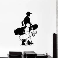 Golf Club Wall Sticker Player Father And Son Decal Entertainment Sports Stickers Kids Boys Bedroom Wall Decoration  C8020 Towels