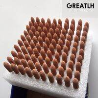 100Pcs/BOX Dental Gravel Ceramic Coarse 2.35Mm Brown FG Burs Polisher Dental Teeth Polishing