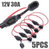 【YF】☢  5pcs Car Fuse Holder In Holders Socket Type Accessories Parts 12V 30A