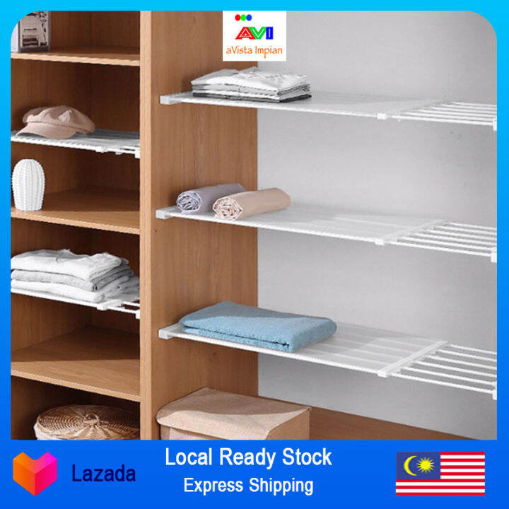 AVI Adjustable Closet Shelf Storage Rack, Organizer Shelf