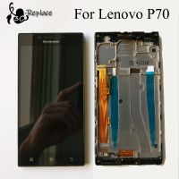 BlackWhite 5.0  For Lenovo P70 P70-T P70t P70-A P70a LCD Touch Screen Display Digitizer Panel Glass Assembly Parts With Frame