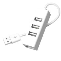 ส่วนลดวันหยุดฮับ2.0 USB พอร์ตอะแดปเตอร์ USB 4พอร์ตสำหรับพีซีอุปกรณ์คอมพิวเตอร์แล็ปท็อปตัวแยก USB ABS USB2.0