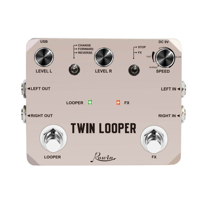 Rowin Twin Looper Electric Guitar Effect Pedal Loop Station 11 Types of