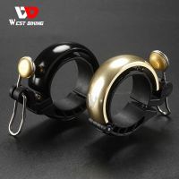 【Ready Stock】◊☃◈ D44 WEST BIKING Bicycle Bell 80dB Horn Rainproof Mountain Bike Road Bike Mini Copper Bell