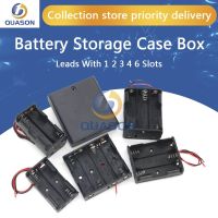 【cw】 Hot Sell 1X 2X 3X 4X 18650 Battery Holder Storage 1 2 3 4 Slot With Wire Lead KIT