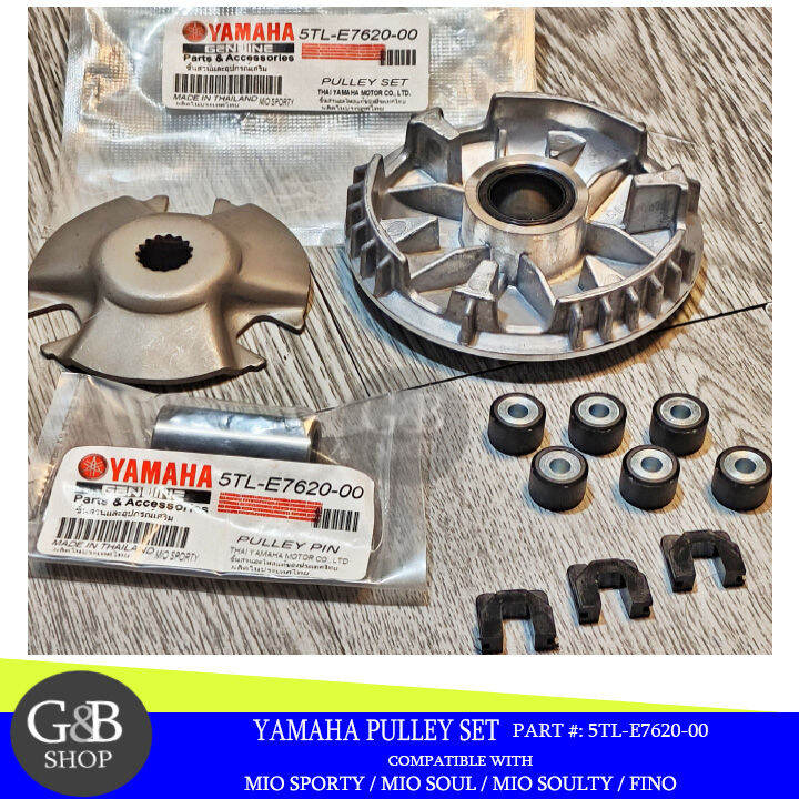GB YAMAHA PULLEY SET FOR MIO SPORTY / MIO SOUL / MIO SOULTY / FINO (5TL