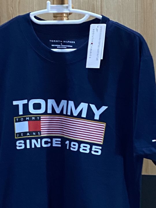 tommy-hilfiger-เสื้อยืดคอกลม-ไซส์-l-อก-34-36-แท้-100-จาก-outlet