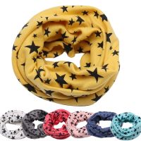 【CW】 New Children Warm Scarf Kids Collars Autumn Winter Outdoor Neck Warmer O Ring Scarf Baby Cotton Neck Scarf Cute Print For Kids