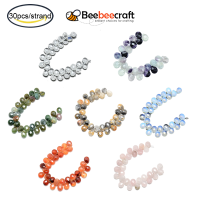 Beebeecraft 1 strand Natural Gem Beads Top Yarn Knurled Drill Beads 12x9~10x6mm Hole: 1mm about 30pcs/strand