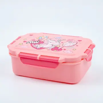 Unicorn Bento Box Set - Lunch Box Water Bottle Salad Container with 3  Compartments for Back to