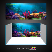 Tranh 3D dán hồ cá - bể thuỷ sinh mẫu san hô siêu đẹp và nét